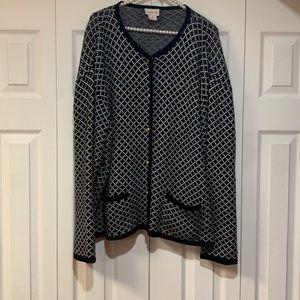 Crystal Kobe sweater coat/cardigan xl women